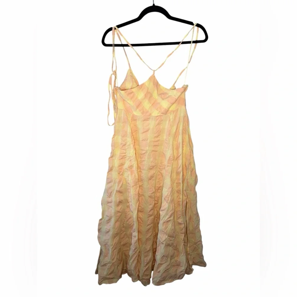 Free People Via‎ Gingham Cami Midi Dress